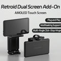For RP6 RP5 ODIN3  Retroid Dual Screen Add-on Expand 5.5 Inch Oled Screen Back Clip Design With TypeC Plug