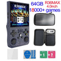 Open Source R36MAX Retro Handheld Video Game Console RK3326 Chip 64/128G Portable Pocket Game Player 4‘’HD Screen R36 PRO R36S