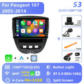 Jundof Android 16 Car Radio For Peugeot 107 Toyota Aygo Citroen C1 2005-2014 Stereo Carplay GPS Navi Multimedia Player No 2 Din