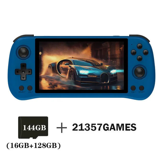 New POWKIDDY X55 Handheld Game Console 5.5 inch IPS Screen RK3566 Open Source Retro Console TV Out Video Games Player Kids Gift