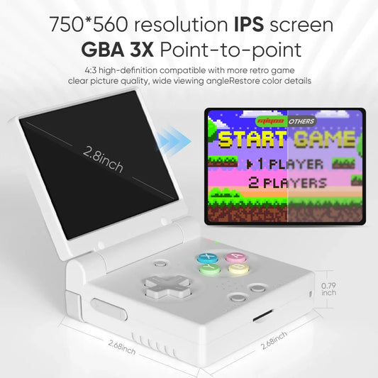 iGameConsole MIYOO Best Premium Retro Handheld Console 2026 | 10000 Preloaded GBA SNES PS1 Games Plug and Play | Back to School Gift for Kids Adults Dad | 2.8 Inch IPS Linux 64GB Emulator Console | Nostalgic Classic Gaming Childhood Memories