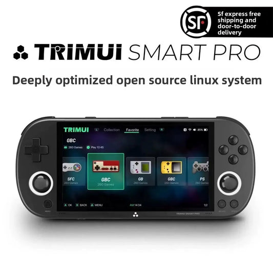 iGameConsole TRIMUI SMART Best Premium Retro Handheld Console 2026 | 10000 Preloaded GBA SNES PS1 Games Plug and Play | Back to School Gift for Kids Adults Dad | Linux 64GB Emulator Console | Nostalgic Classic Gaming Childhood Memories
