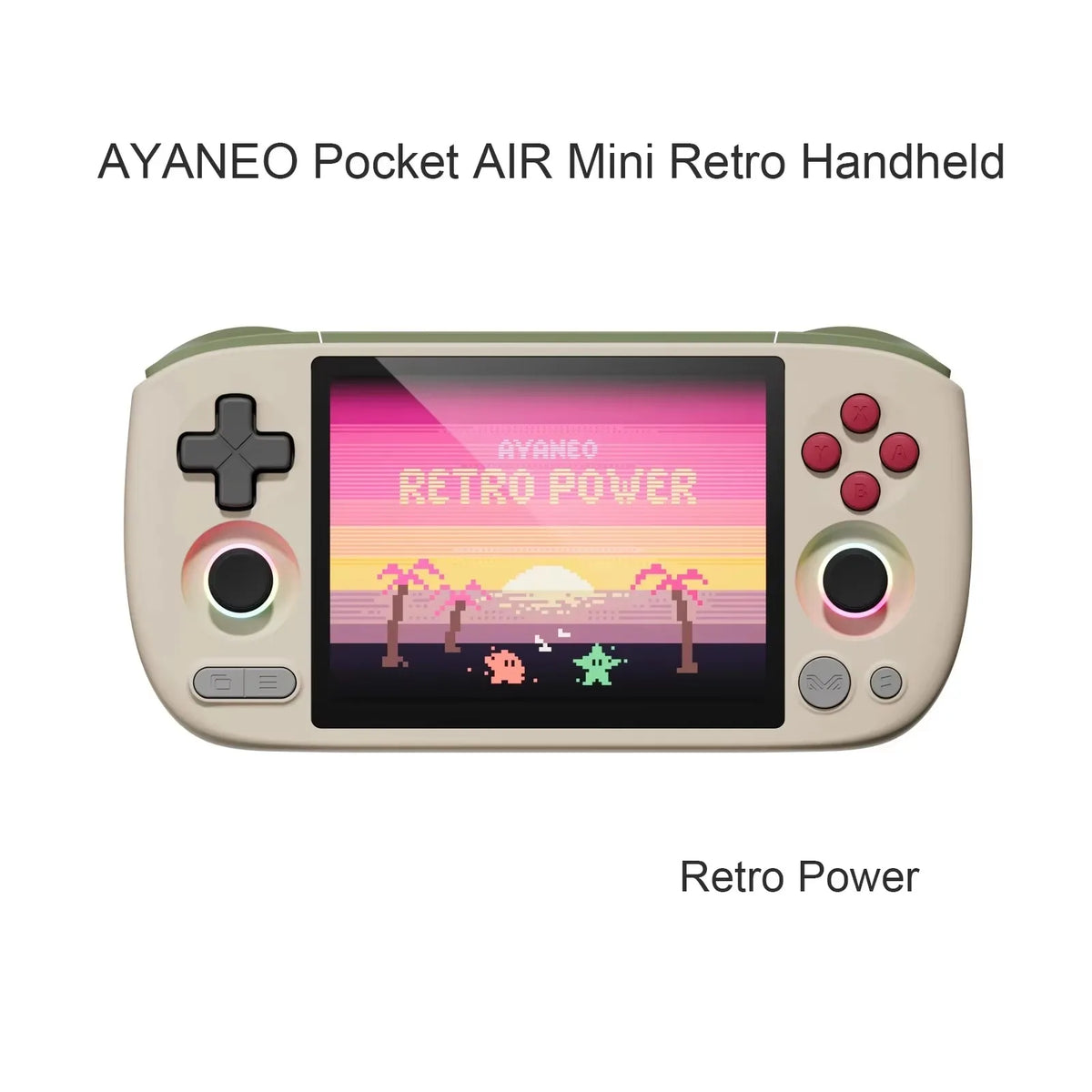 AYANEO Pocket AIR Mini Retro Handheld Retro Pocket Consoles  4.2-inch 4:3 Screen with Hall Joysticks and Triggers MTK Helio G90T