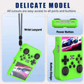 R36S Silicone Protective Case with Lanyard Anti-fall Anti-scratch Anti-slip Soft Shell Full Fit Cover Skin Accessories - Black
