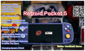 Retroid Pocket 5 Retro Handheld Gaming Console: 5.5"1080P OLED Touch Screen Snapdragon 865 Chipset Android 13 OS  PSP/PS2/N64/DC