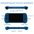 POWKIDDY X55 Handheld Game Console 5.5 INCH IPS Screen RK3566 Open-Source Linux System 4000 MAh TV HDMI LPDDR4X 512G PSP