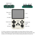 GAMINJA New Open Source Retro Handheld Video Game Console Buit in 64GB Card Emulator for PS1/PSP/DC/N64/SS 3.5 Inch IPS Screen