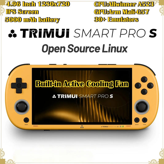 iGameConsole TRIMUI SMART Best Premium Retro Handheld Console 2026 | 10000 Preloaded GBA SNES PS1 Games Plug and Play | Back to School Gift for Kids Adults Dad | Linux 64GB Emulator Console | Nostalgic Classic Gaming Childhood Memories