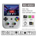 ANBERNIC RG406V Retro Handheld Game Console 4" IPS Multi-touch Screen Android 3D Hall Joystick 5500mAh Video Player 1080p DP Out