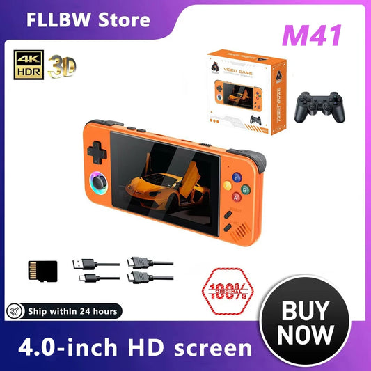 iGameConsole FLLBW NEWM41 Best Retro Handheld Gaming Console 2026 | 18000 Preloaded GBA SNES PS1 Games Plug and Play | Back to School Gift for Kids Adults Dad | 4.2 Inch IPS Linux 64GB Emulator Console | Nostalgic Classic Gaming Childhood Memories