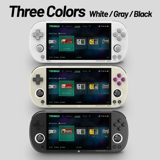 iGameConsole Trimui Smart Best Premium Retro Handheld Console 2026 | 10000 Preloaded GBA SNES PS1 Games Plug and Play | Back to School Gift for Kids Adults Dad | 4.96 Inch IPS Linux 64GB Emulator Console | Nostalgic Classic Gaming Childhood Memories