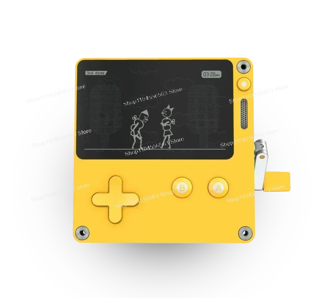New 2.7" Panic Playdate Retro Mini Handheld – US Version, Crank Control, Games Included