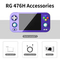 Anbernic RG 476H Retro Game Console 4.7-inch LTPS In-Cell Display Android 13 Unisoc T820 Processor Video Games RG476H Streaming