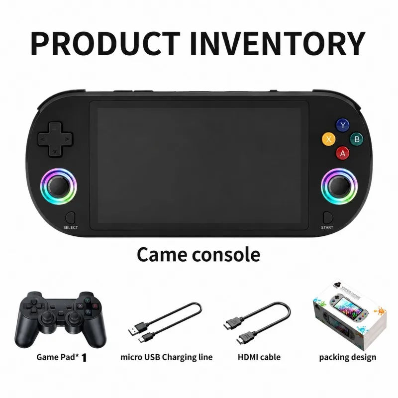 iGameConsole M22 Pro Best Premium Retro Handheld Console 2026 | 10000 Preloaded GBA SNES PS1 Games Plug and Play | Back to School Gift for Kids Adults Dad | 5 Inch IPS Linux 64GB Emulator Console | Nostalgic Classic Gaming Childhood Memories