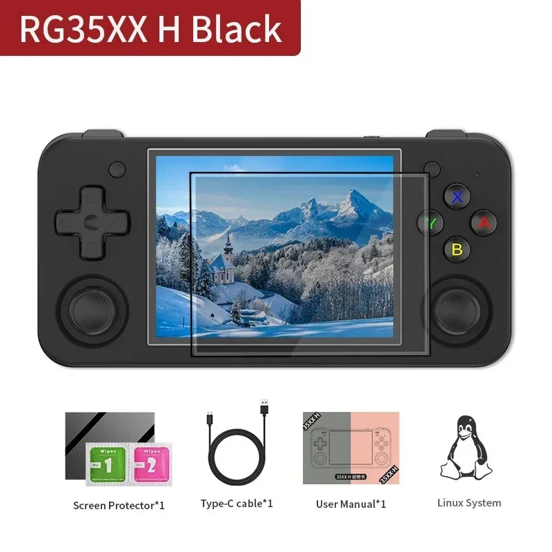 ANBERNIC RG35XX H Retro Handheld Game Console Linux System 3.5-inch IPS Screen Portable Console 5G WIFI HDMI TV Output PSP Gift