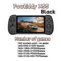 POWKIDDY X55 Handheld Game Console 5.5 INCH IPS Screen RK3566 Open-Source Linux System 4000 MAh TV HDMI LPDDR4X 512G PSP