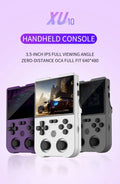 XU10 2.0 Version Retro Handheld Game Console Linux System 3.5 Inch IPS Screen 3000mAh Battery Nostalgic Retro Video Player