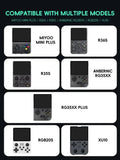 For R36S/R35XX Game Console Storage Bag EVA Hard Portable Protective Case Accessories R36S Silicone Cover, Screen Protector Film