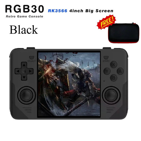 iGameConsole NEW RGB30 Best WiFi Retro Handheld Console 2026 | 10000 Preloaded GBA SNES PS1 Games Plug and Play | Back to School Gift for Kids Adults Dad | 4 Inch IPS Linux 64GB Emulator Console | Nostalgic Classic Gaming Childhood Memories