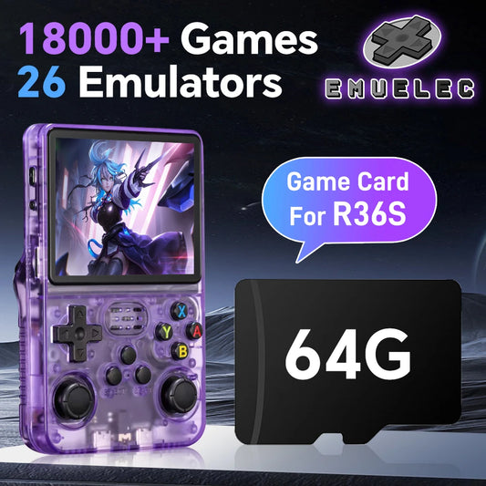 iGameConsole R36S Best Retro Handheld Gaming Console 2026 | 15000 Preloaded GBA SNES PS1 Games Plug and Play | Back to School Gift for Kids Adults Dad | 3.5 Inch IPS Linux 64GB Long Battery Emulator Console | Nostalgic Classic Gaming Childhood Memories