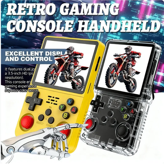 iGameConsole R36S Best Retro Handheld Gaming Console 2026 | 15000 Preloaded GBA SNES PS1 Games Plug and Play | Back to School Gift for Kids Adults Dad | 3.5 Inch IPS ArkOS 64GB Long Battery Emulator Console | Nostalgic Classic Gaming Childhood Memories