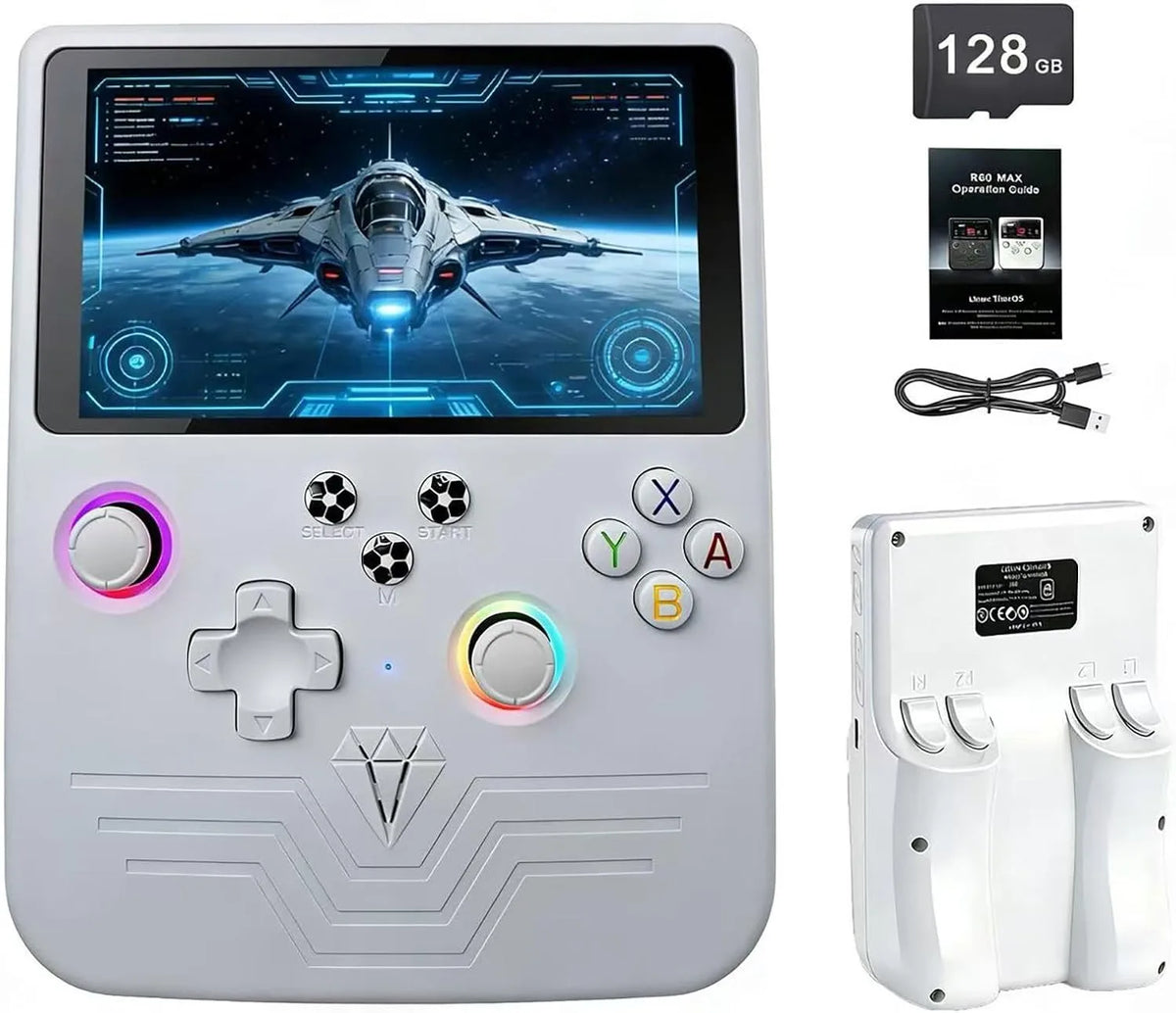 iGameConsole R60 MAX Best Retro Handheld Gaming Console 2026 | 10000 Preloaded GBA SNES PS1 N64 PSP Games ArkOS | Back to School Gift for Retro Gamers Adults Collectors | 6 Inch IPS Linux 64GB ArkOS Emulator Console