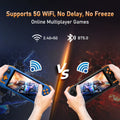 KINHANK K56 Handheld Retro Game Console Android14 5.5 Inch Touch Screen 50 Emulators for PS1 PSP 5000mAh 5GWIFI Game Player Gift