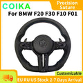 For BMW F30 F20 F48 M3 F80 F25 E90 E87 X5 E70 F01 F10 Steering Wheel Black Perforated Leather Sport Upgrade Modify Accessories