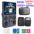 Open Source R36MAX Retro Handheld Video Game Console RK3326 Chip 64/128G Portable Pocket Game Player 4‘’HD Screen R36 PRO R36S