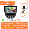 Jundof Android 16 Car Radio For Peugeot 107 Toyota Aygo Citroen C1 2005-2014 Stereo Carplay GPS Navi Multimedia Player No 2 Din