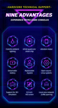 FLLBW XF40V Retro Handheld Game Console Linux 4.0'' IPS Screen Supports WiFi Arcade Joystick Portable Pocket Video Games Player