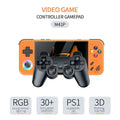 FLLBW NEWM41 Retro Handheld Game Console 4.2 Inch IPS Screen 64GB Portable Gaming Device with Built in 18000Games PS1
