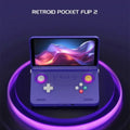 Retroid Pocket Flip 2 Retro Handheld Game Console Video Game Console 5.5Inch AMOLED Touch Screen SD865 8G+128G Android13 PSP PS2