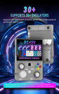 FLLBW DC45V Handheld Game Console Portable Hand Held 4.5-in 4k HD IPS Screen Large Battery Best Gift For Boy Girl 128GB PS1