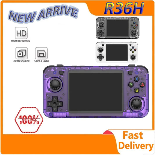 iGameConsole R36H Best Retro Handheld Gaming Console 2026 | 10000 Preloaded GBA SNES PS1 Games Plug and Play | Back to School Gift for Kids Adults Dad | 3.5 Inch IPS Linux 64GB Emulator Console | Nostalgic Classic Gaming Childhood Memories