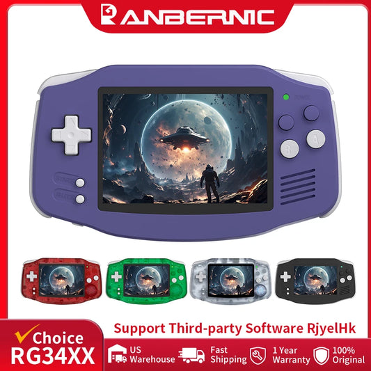 iGameConsole RG34XX Best WiFi Retro Handheld Console 2026 | 10000 Preloaded GBA SNES PS1 Games Plug and Play | Back to School Gift for Kids Adults Dad | 3.4 Inch IPS Linux 64GB Emulator Console | Nostalgic Classic Gaming Childhood Memories