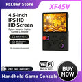 FLLBW XF45V Open Source Retro Handheld Gaming Console RK3326 4.5-inch IPS Screen  Portable RGB Hall Joystick WIFI Vibration