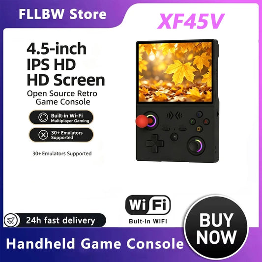 iGameConsole FLLBW XF45V Best WiFi Retro Handheld Console 2026 | 10000 Preloaded GBA SNES PS1 Games Plug and Play | Back to School Gift for Kids Adults Dad | Linux 64GB Emulator Console | Nostalgic Classic Gaming Childhood Memories