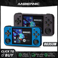 Anbernic RG353M Metal 3.5 Inch IPS Touch Screen Game Player 640*480 Built-in Hall Joystick Android 11 64 Bit Linux System Gifts
