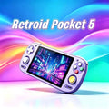 Retroid Pocket 5 Retro Handheld Game Console 5.5 Inch OLED Screen Video Game Consoles SD865 12G+128G Android13 PSP PS2 Gift RP5