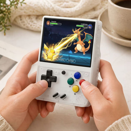 iGameConsole MIYOO Best Retro Handheld Gaming Console 2026 | 10000 Preloaded GBA SNES PS1 Games Plug and Play | Back to School Gift for Kids Adults Dad | 3.5 Inch IPS OnionOS 64GB Emulator Console | Nostalgic Classic Gaming Childhood Memories