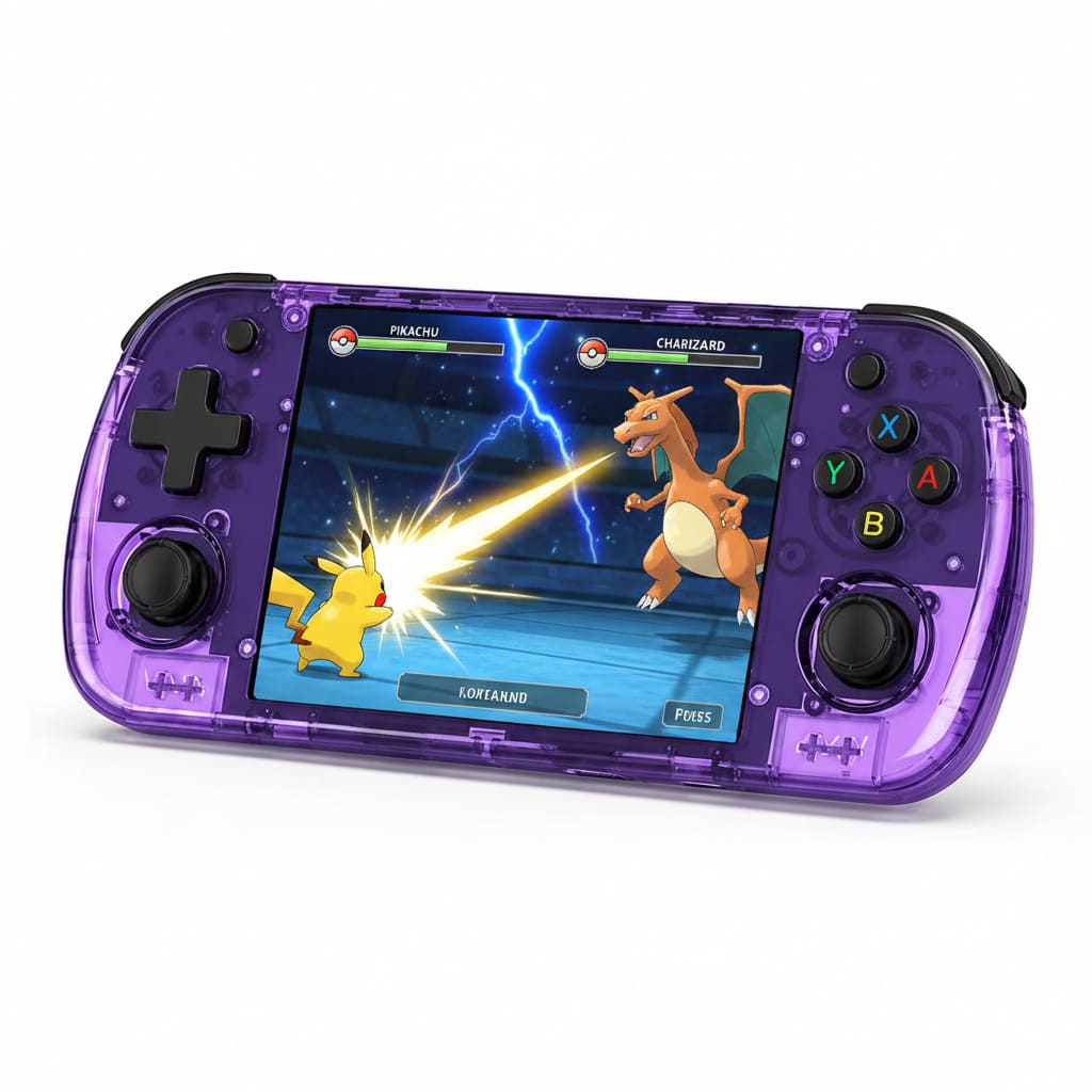 R36H Promax 4.2インチ IPSスクリーン オープンデュアルシステム WIFI ハンドヘルドゲームコンソール 64G/128GB 2000以上のゲームを内蔵し、複数のシミュレーターに対応