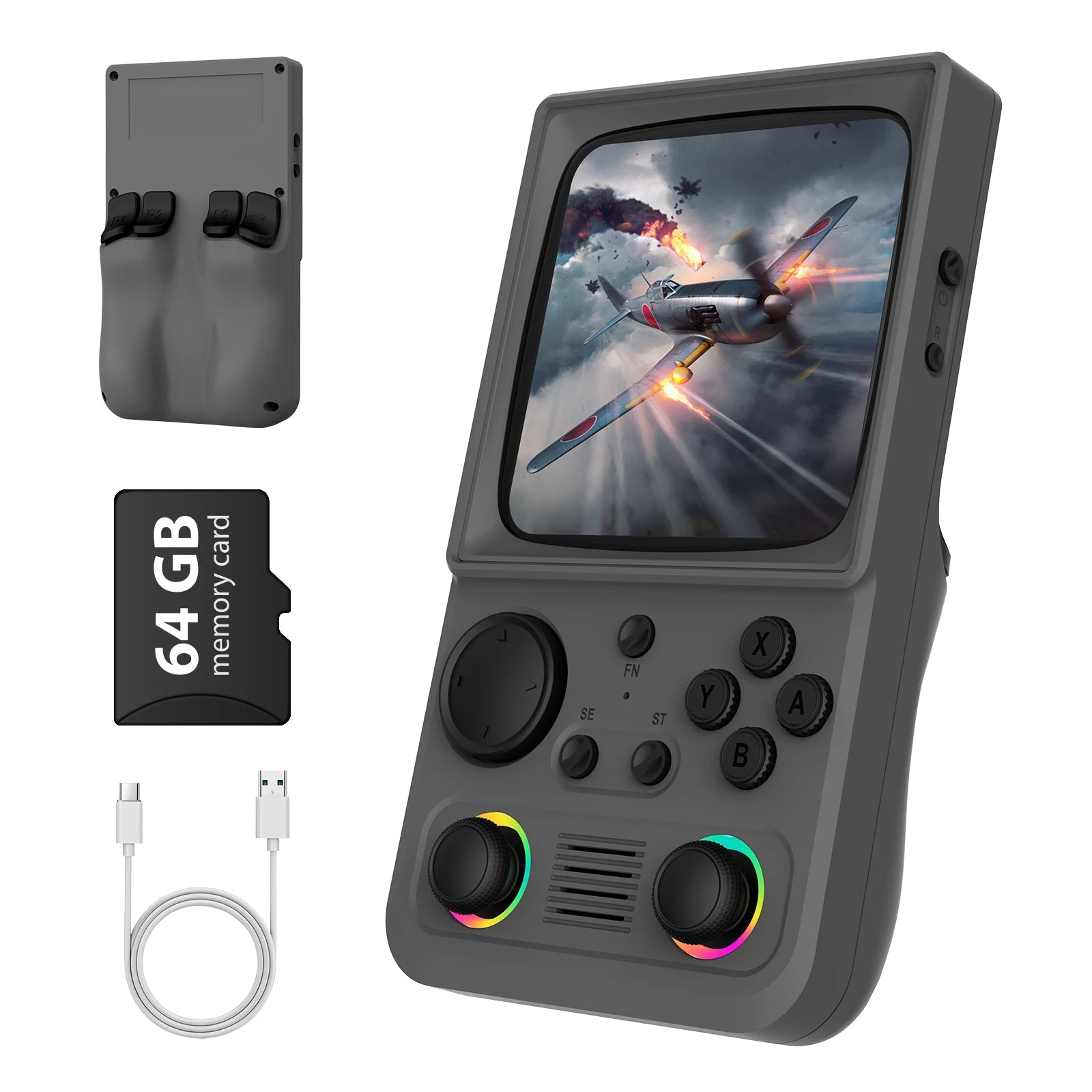R36T MAX Retro Handheld Game Console 20000+Games EmuEMEC System 4.0'' IPS Screen Supports 5G WiFi Portable Pocket Video Player - handheldgameconsoles.games