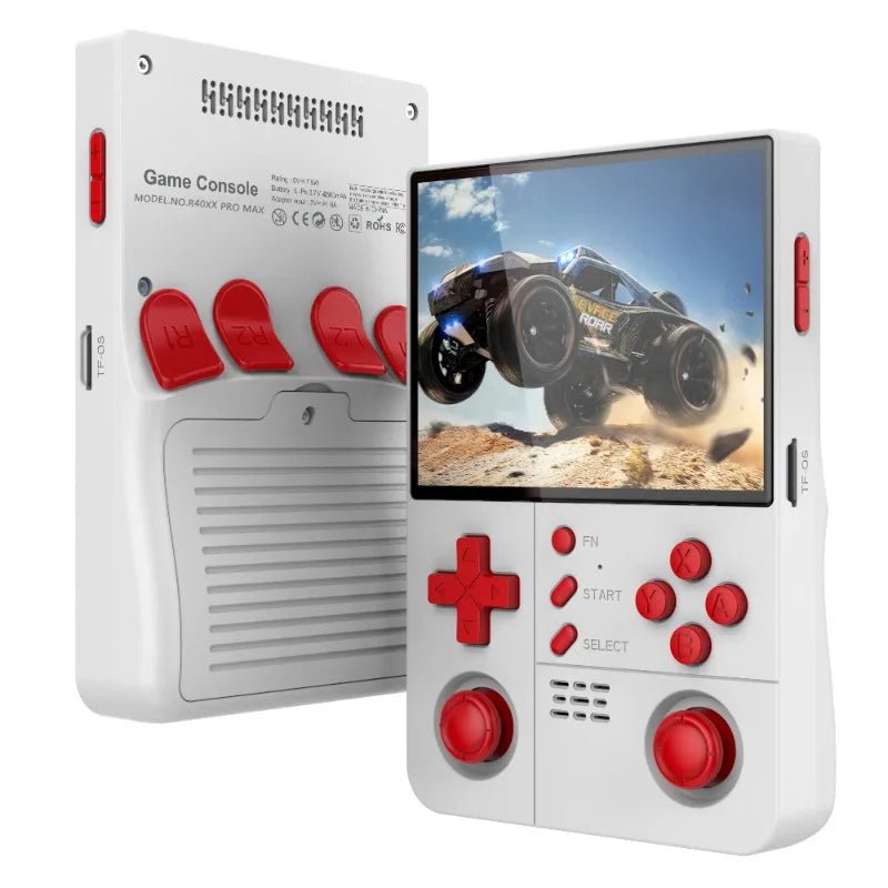 R40XX Pro Max Retro Games Console 4.2 inch IPS Screen 4000mAh Portable Handheld Console Built - in Wi - Fi kid Game Console - handheldgameconsoles.games