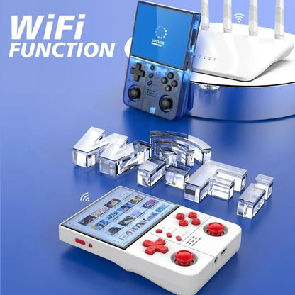 R40XX Pro Max Retro Games Console 4.2 inch IPS Screen 4000mAh Portable Handheld Console Built - in Wi - Fi kid Game Console - handheldgameconsoles.games